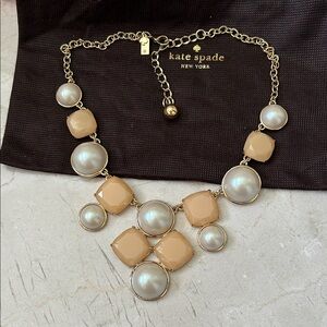 Kate Spade Gold and Cream Necklace